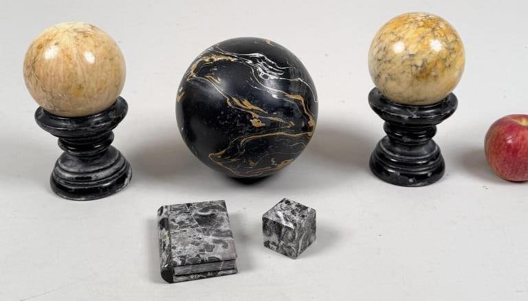 Group Decorative Stone Spheres (1 of 4)