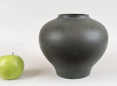 Japanese Bronze Usubata Ikebana Vase