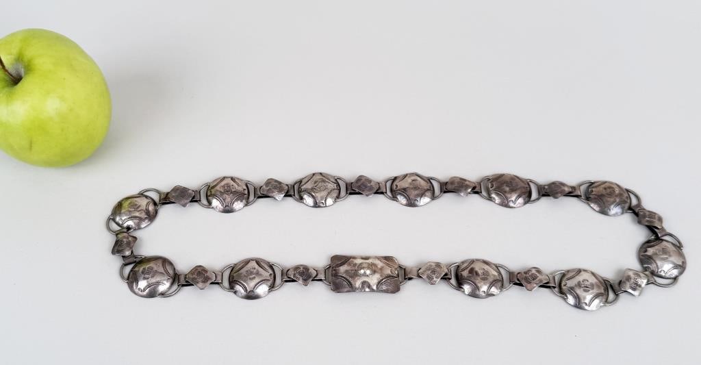 Native American Silver Concho Belt (1 of 5)