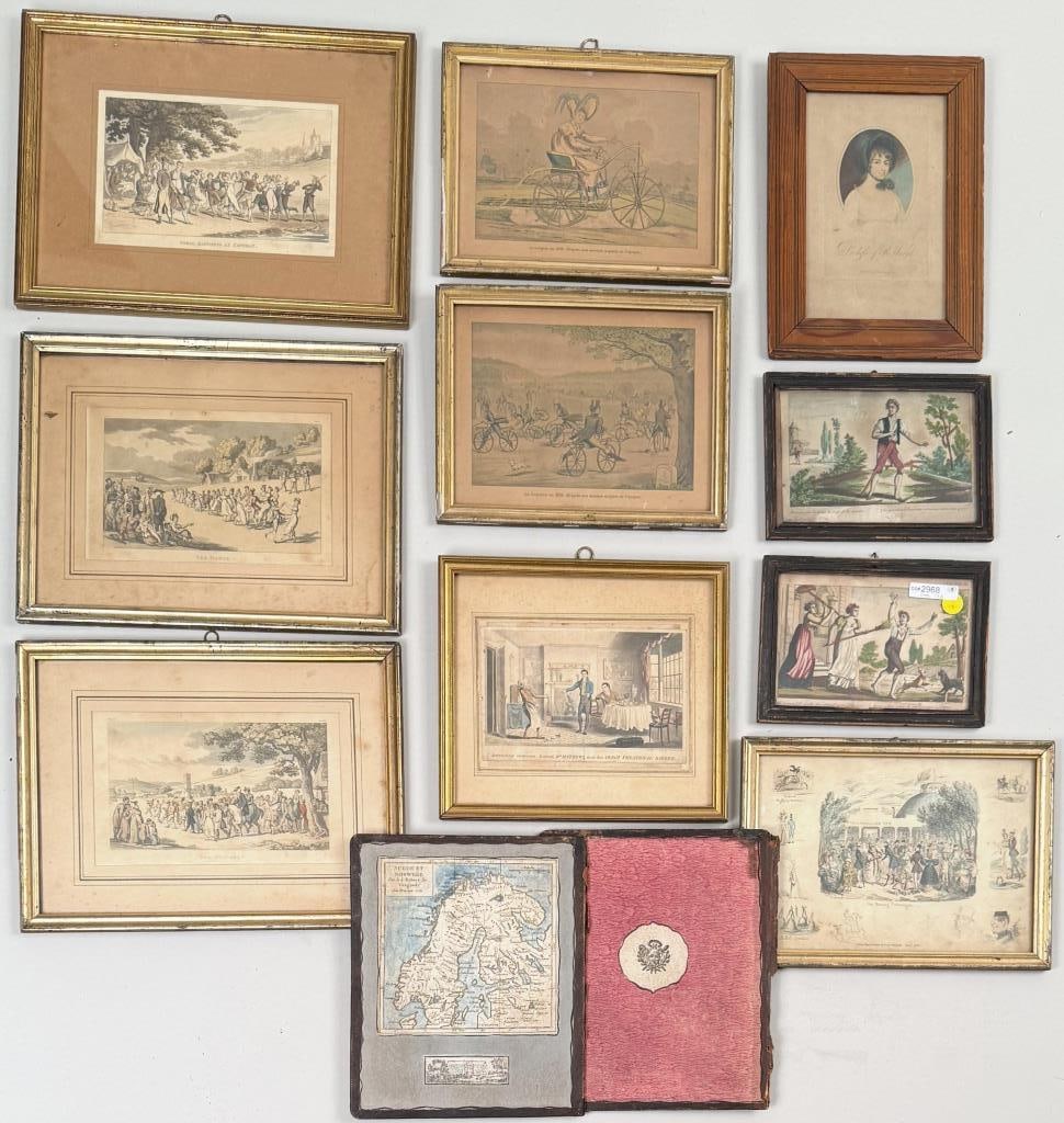 Estate Group Ten English & French Engravings (1 of 10)