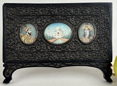 Indian Portrait Miniatures, Carved Stand
