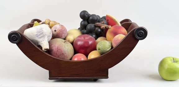 English Cheese Coaster & Stone Fruit