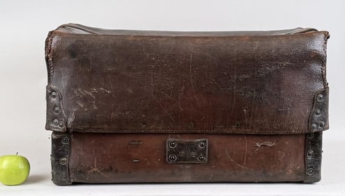 Large English Vintage Leather Box/Case