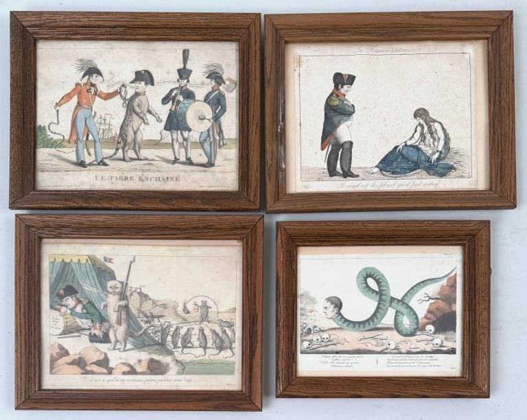 Four Napoleonic Satirical Engravings (1 of 4)
