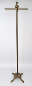 Ornate Vintage Store Display Brass Coat Rack