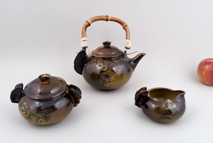 Standard Glaze Three Piece Rookwood Tea Set