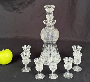 Edinburgh Crystal Decanter & Cordial Set