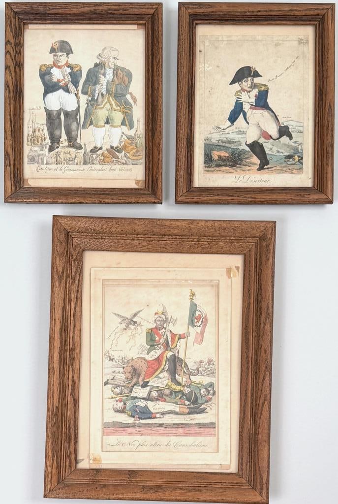 Three Napoleonic Satirical Engravings (1 of 5)