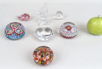 Group Glass Paperweights