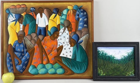 Two Signed Haitian Artworks O/C
