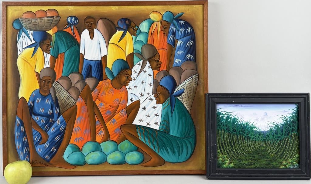 Two Signed Haitian Artworks O/C (1 of 7)