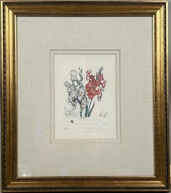 Dali, Engraving "Gladiolas" 240/350