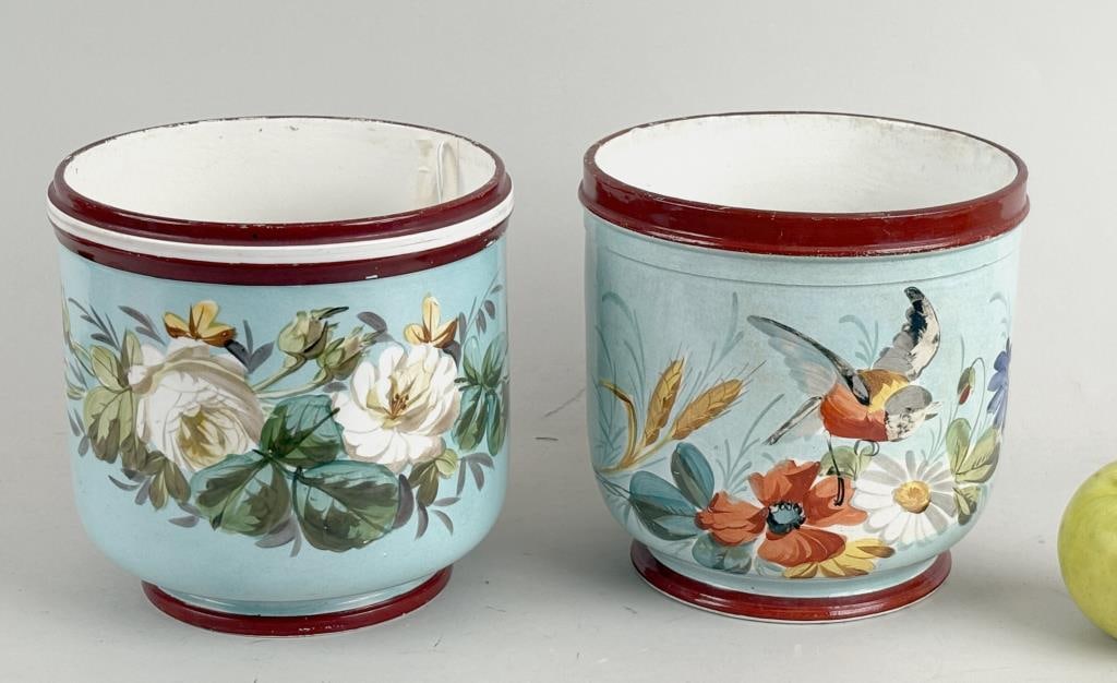 Two Associated Faience Cache Pots (1 of 5)