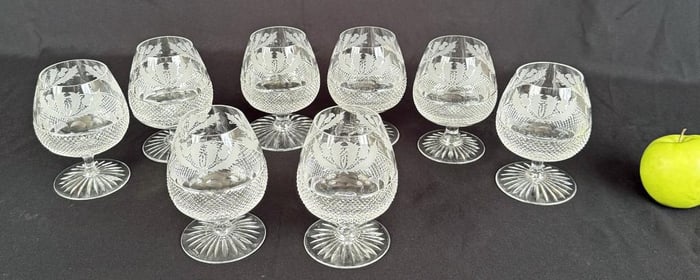 Scottish Edinburgh Thistle Pattern Crystal Wares