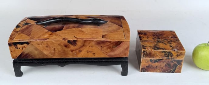 R & Y Augoisti Faux Tortoise Shell Box