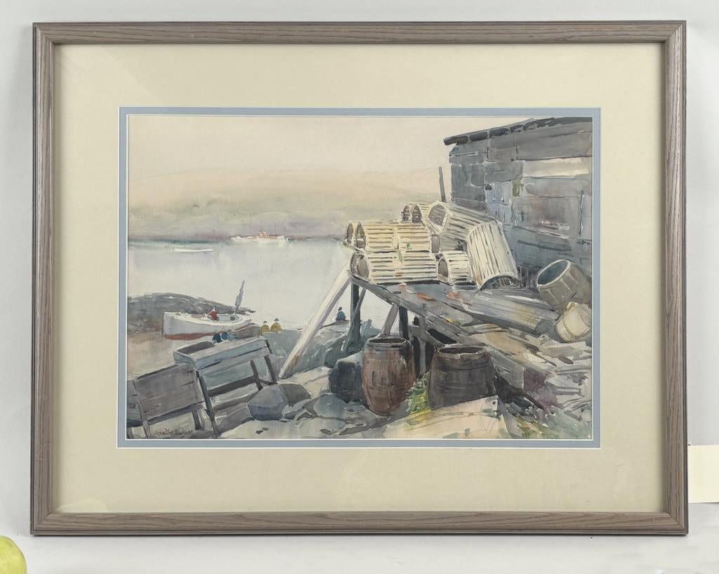 W/C Lobster Dock, Signed (1 of 5)