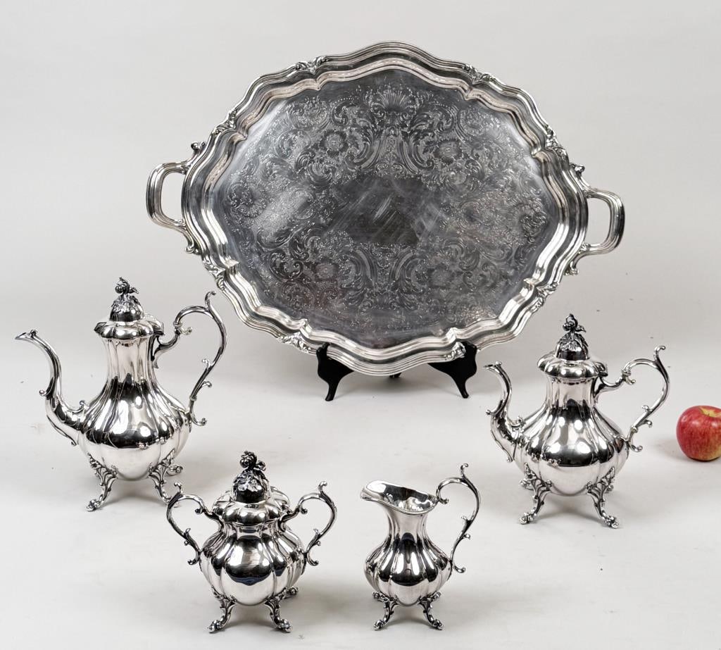 Reed & Barton Silver Plate Coffee Service (1 of 7)