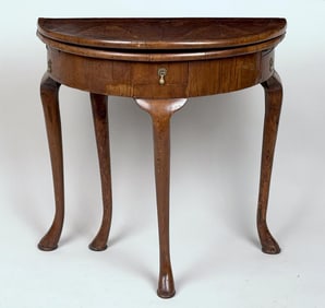 Rare Small 18th Century Dutch QA Walnut Game Table