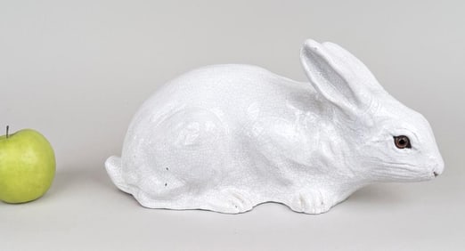 French Glazed Terracotta Rabbit