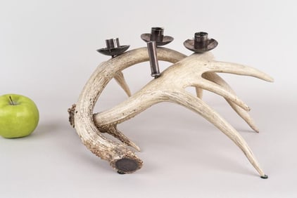Sterling & Antler Candle Holder