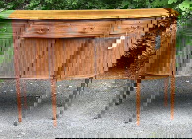 Custom Hepplewhite Inlaid Mahogany Sideboard