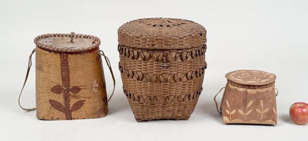 Group Native American Baskets