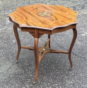 19th C.Inlaid Rosewood Occasional Table
