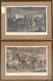 After Herring, Two Fore's Stable Scene Engravings