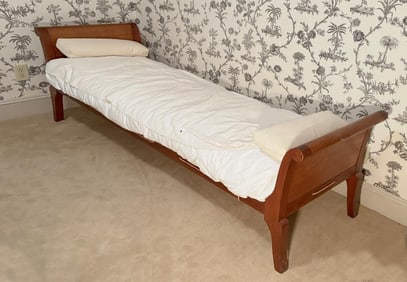 French Provincial Country Fruitwood Daybed