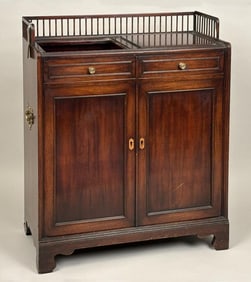George III Style Galleried Drinks Cabinet