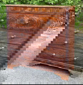 Scottish George III Inlaid Mahogany Butler Desk
