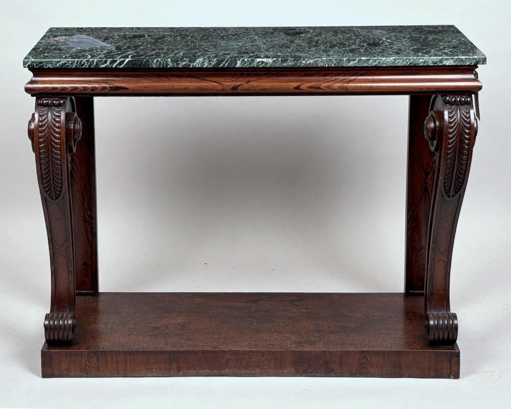 Regency Carved Rosewood M/T Console Table (1 of 9)