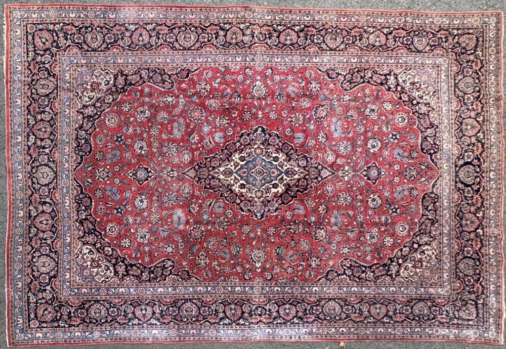 Room Size Persian Kashan Carpet (1 of 7)