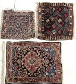 Group Three Small Persian Rugs
