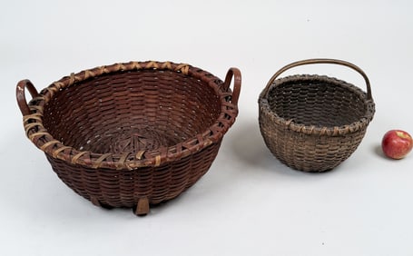 Two New England Gathering Baskets