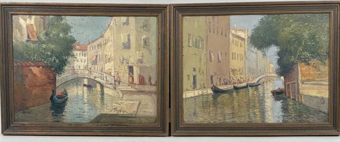 Murray, Pair O/B Venetian Canal Scenes