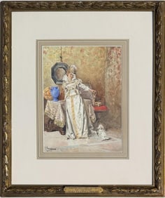G. Campi, W/C Young Woman & Dog