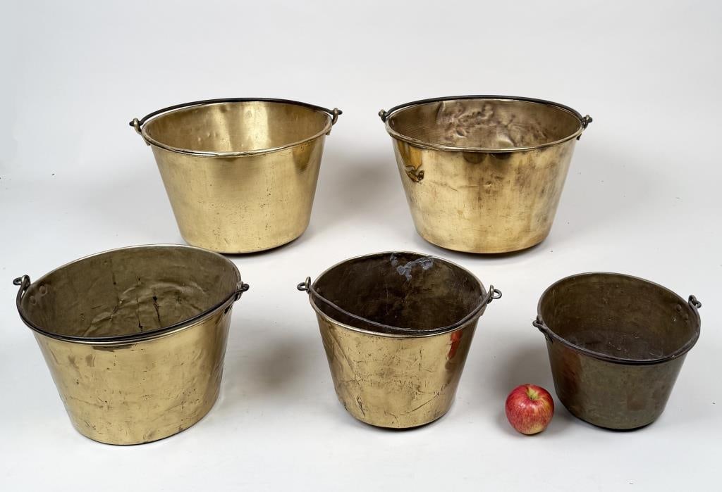 Group Five Brass Buckets (1 of 5)