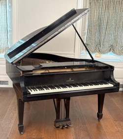 Steinway Ebonized Medium Grand Piano Model M
