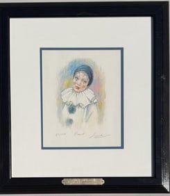 B. Leighton-Jones, Lithograph "Pierrot"