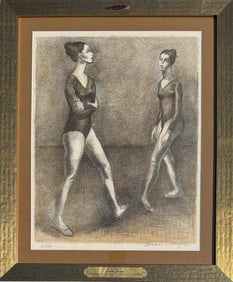 I. Soyer, Lithograph,Two Dancers