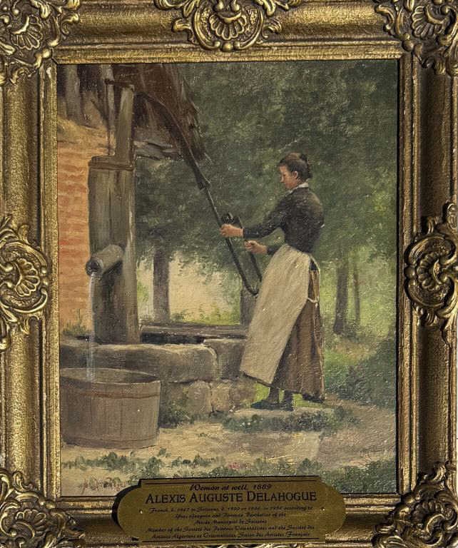 A. A. Delahogue, O/B Woman At Well (1 of 6)