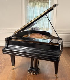Mason & Hamlin Satin Ebony Model A Grand Piano