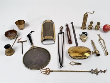 Estate Group Brass Accessory Items