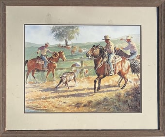 Hutchings, Framed Print "A Stubborn Cuss"