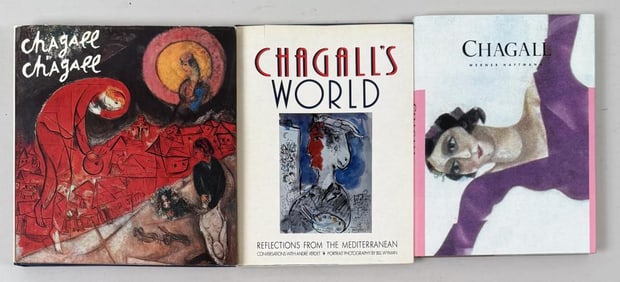 Three Marc Chagall Art Books