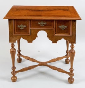 William & Mary Style Faded Walnut Dressing Table