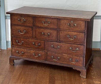 Georgian Multi-Drawer Mahogany "Mule" Chest