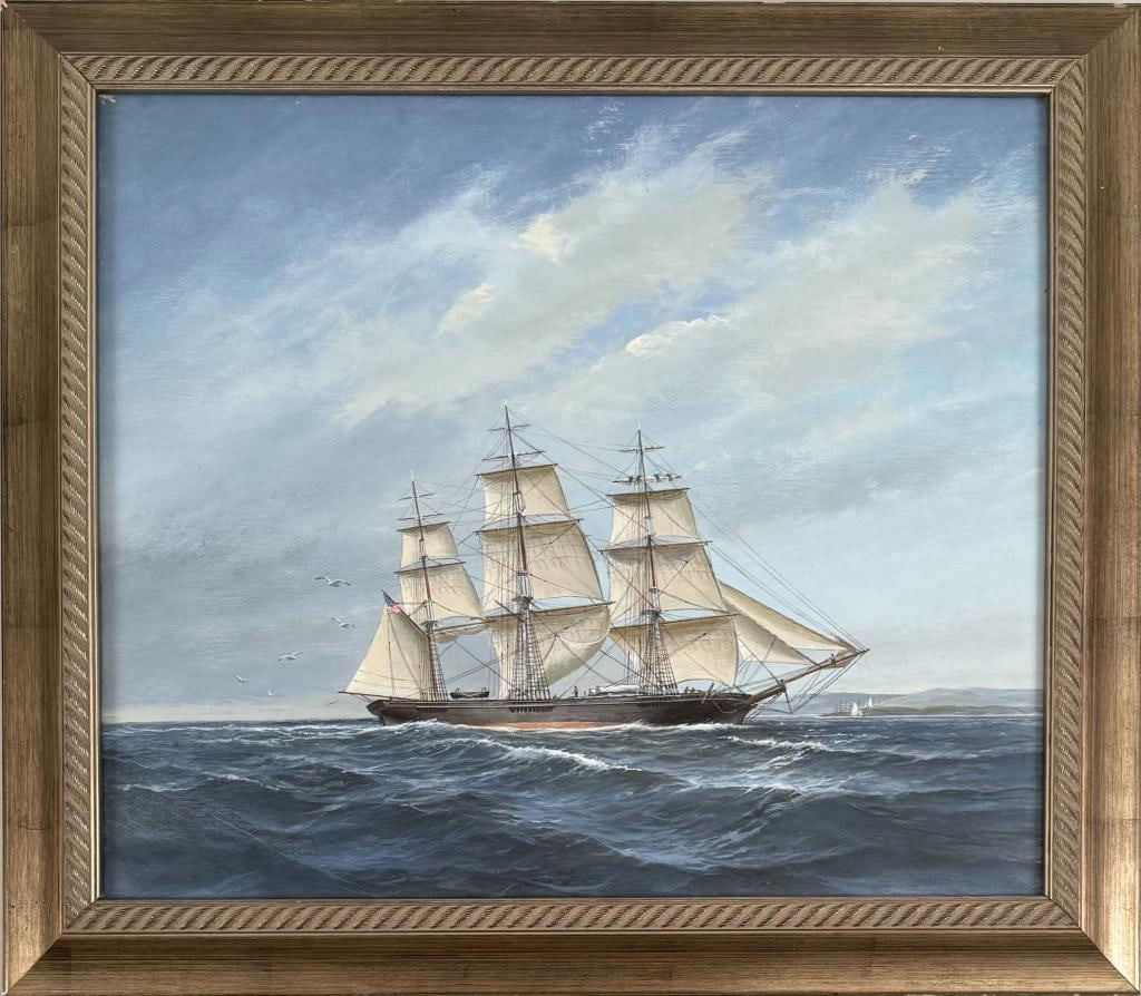 Lundgren, O/B Sailing Full Rig Clipper Ship (1 of 6)