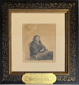 R H van Rijn, After, Etching, Mother Looking Right